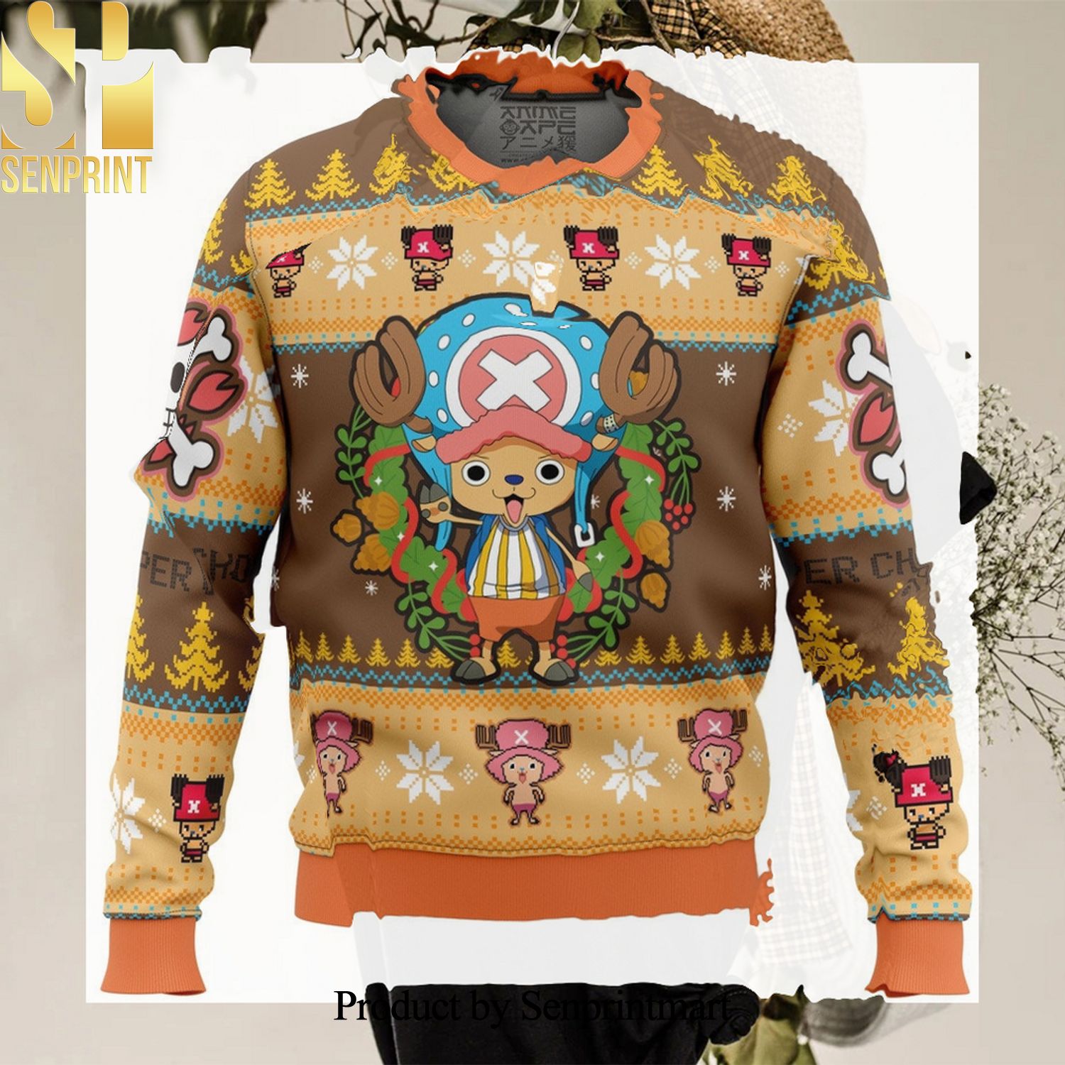 Xmas Tony Chopper One Piece Ugly Christmas Holiday Sweater