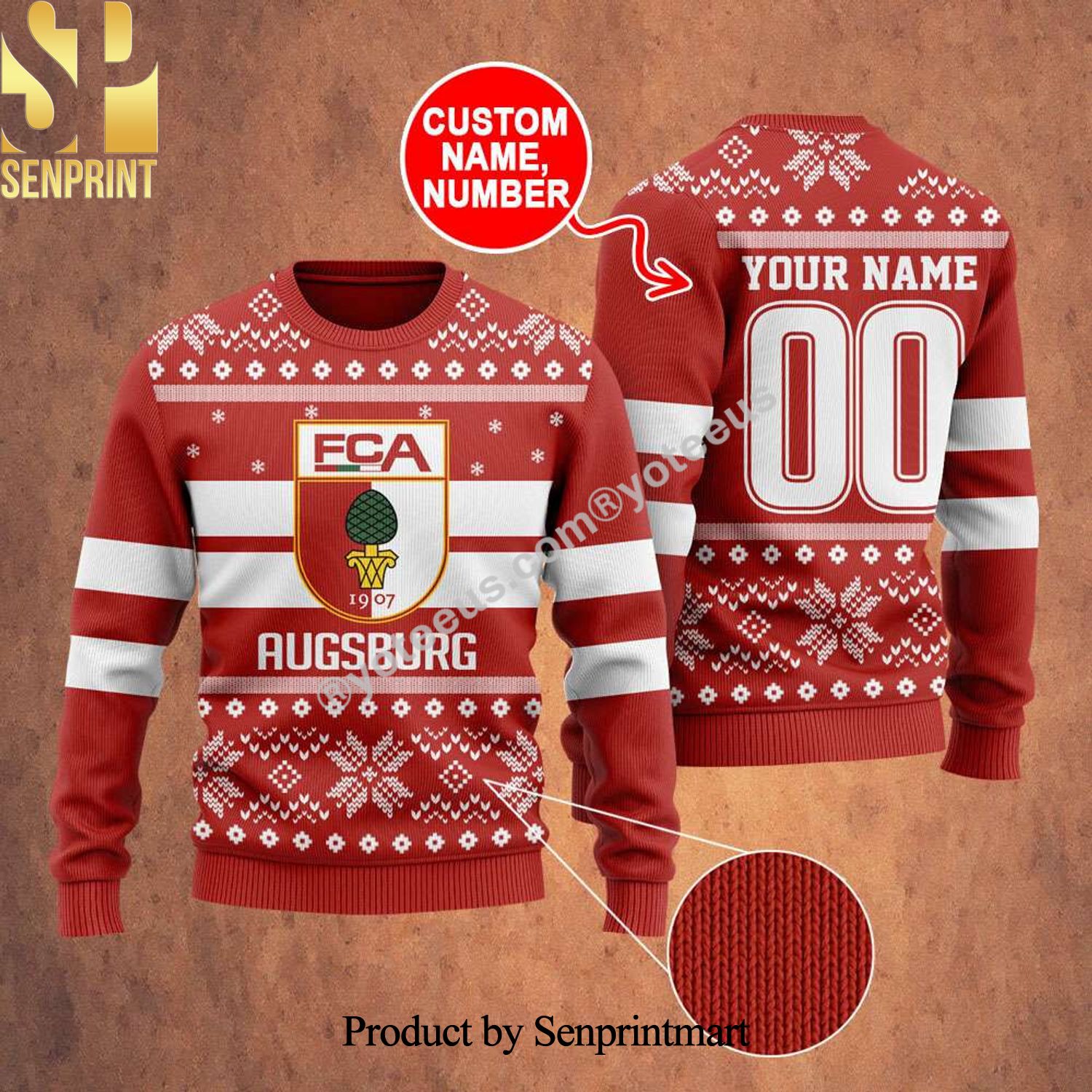 Augsburg Ugly Christmas Holiday Sweater