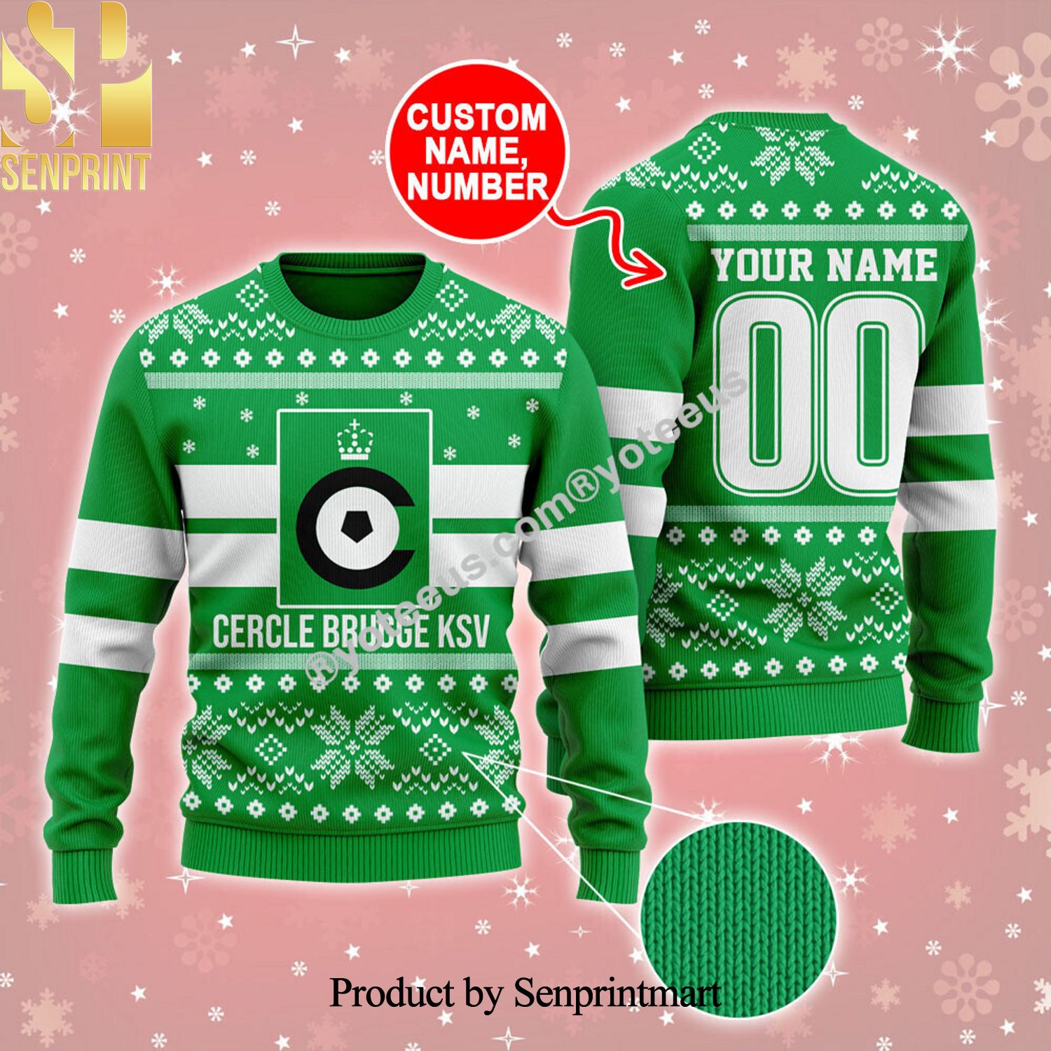Cercle Brugge KSV Ugly Christmas Sweater