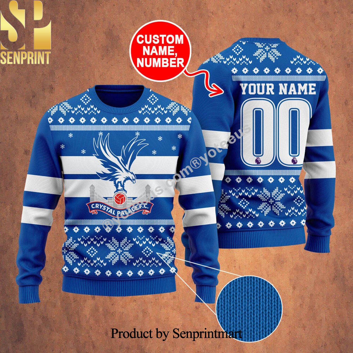 Crystal Palace Ugly Christmas Wool Knitted Sweater