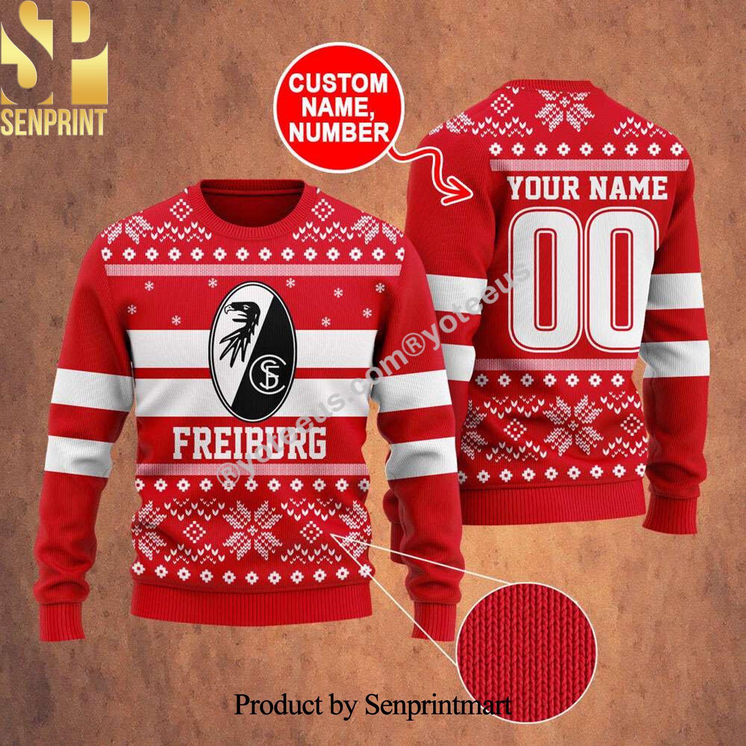 Freiburg Ugly Christmas Wool Knitted Sweater