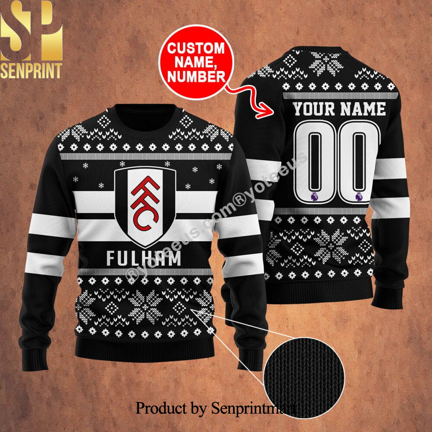 Fulham Ugly Xmas Wool Knitted Sweater
