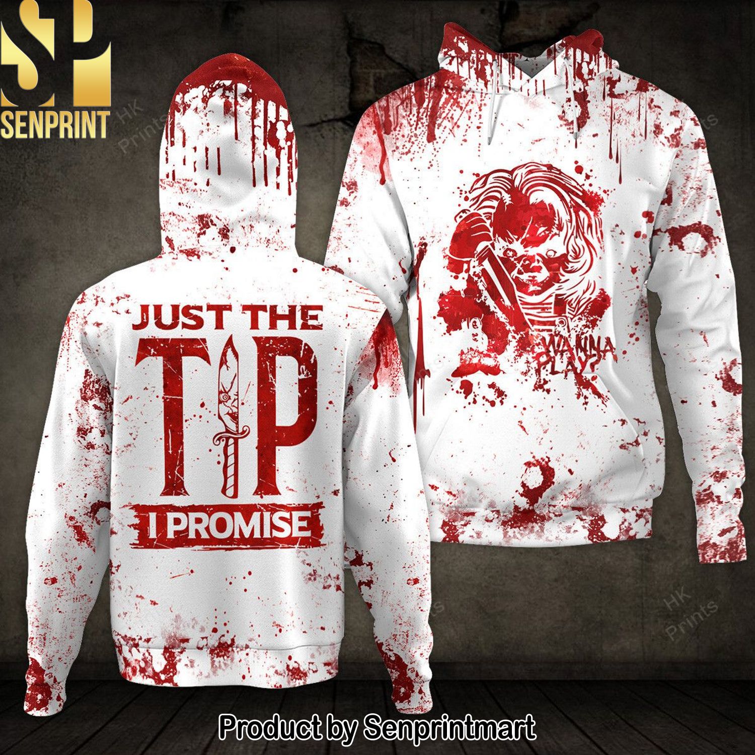 Chucky Just The Tip I Promise Halloween Pullover Hoodies and Sweatpants