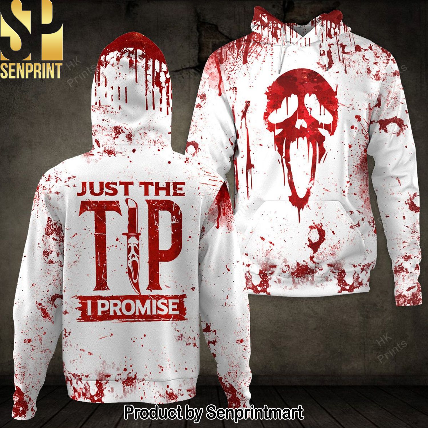 Ghostface Just The Tip I Promise Halloween Pullover Hoodies and Sweatpants