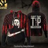 Michael Myers Bloody American Flag You Can’t Kill The Boogey Man 3D Hoodies and Sweatpants