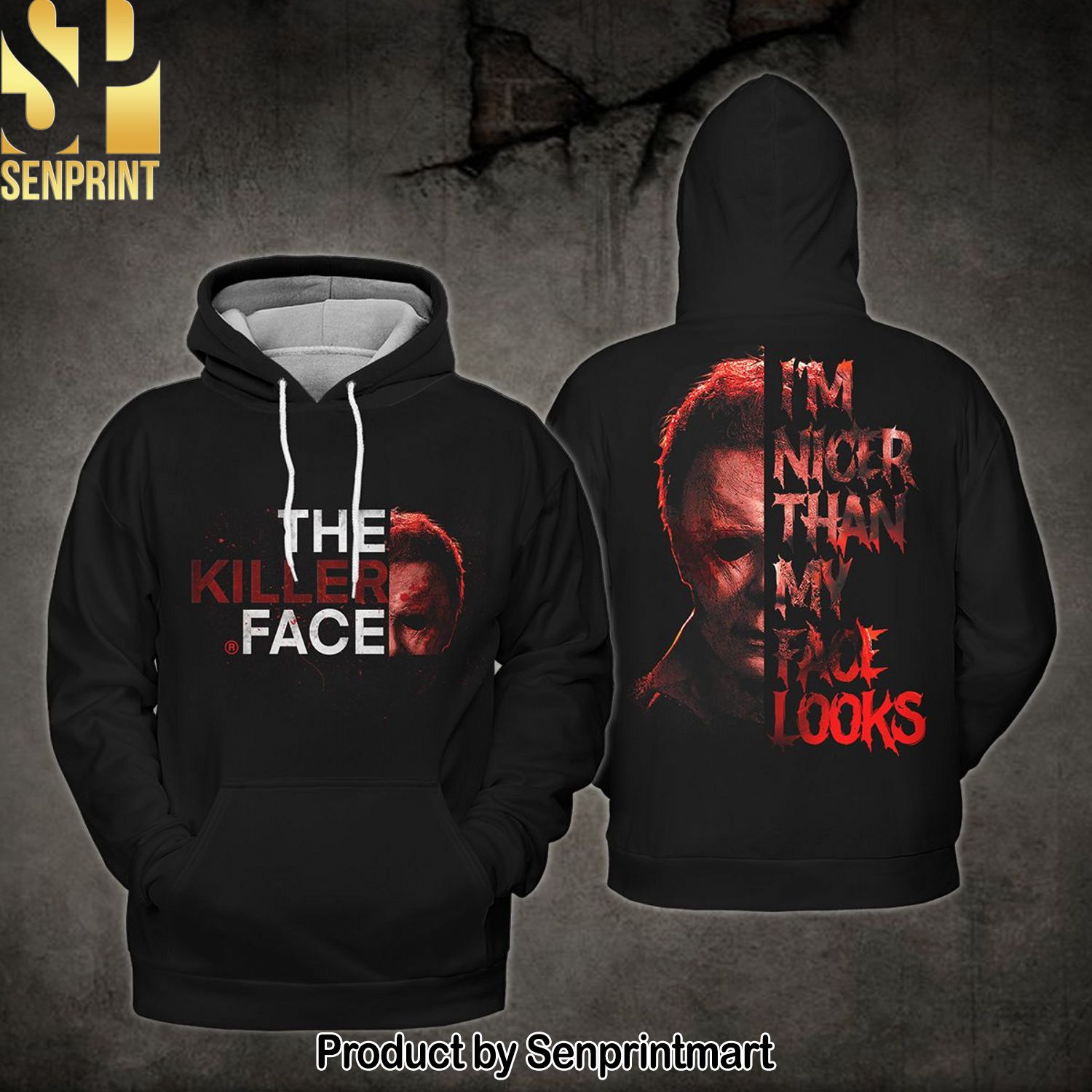 Michael Myers I’m Nicer Than My Face Looks Halloween Hoodie
