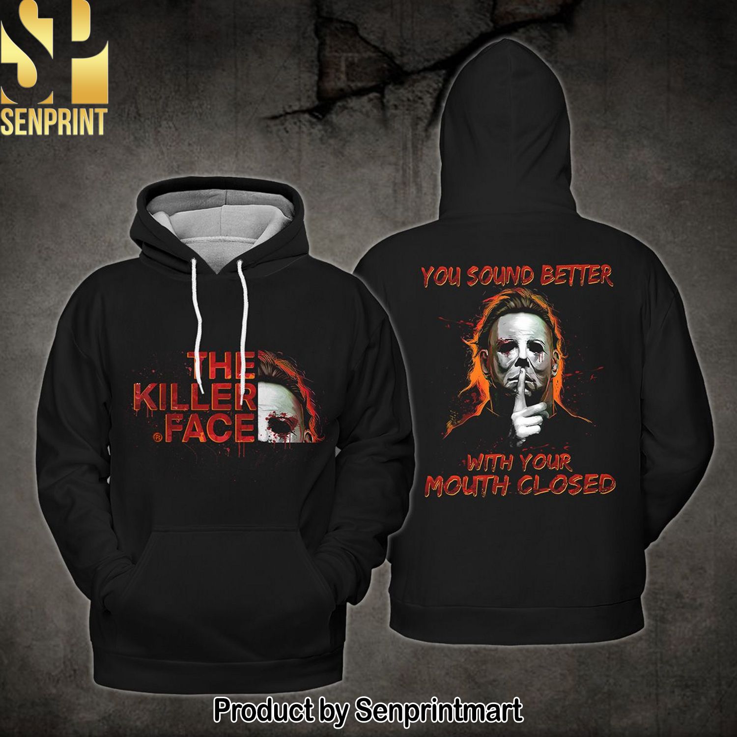 You Sound Better With Your Mouth Closed Michael Myers Halloween Hoodie