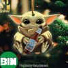Christmas Gifts Baby Yoda Hug Black Label For Whiskey Lovers Star Wars Ornament
