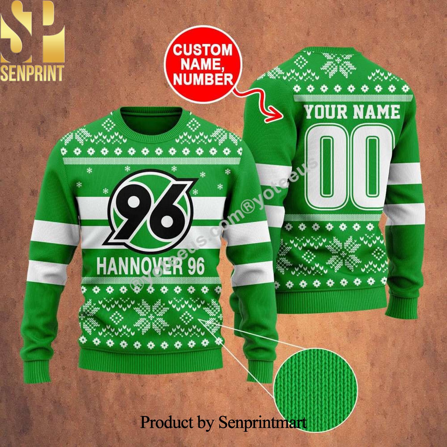 Hannover 96 Ugly Xmas Wool Knitted Sweater