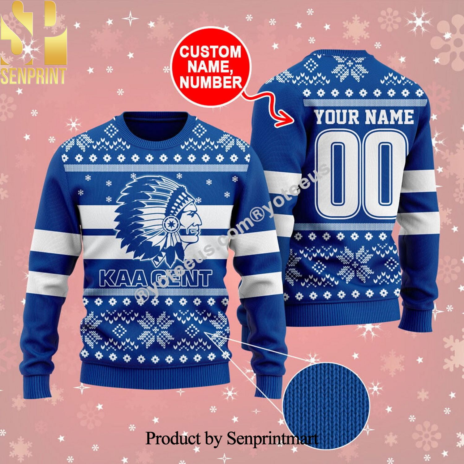 KAA Gent Christmas Ugly Wool Knitted Sweater
