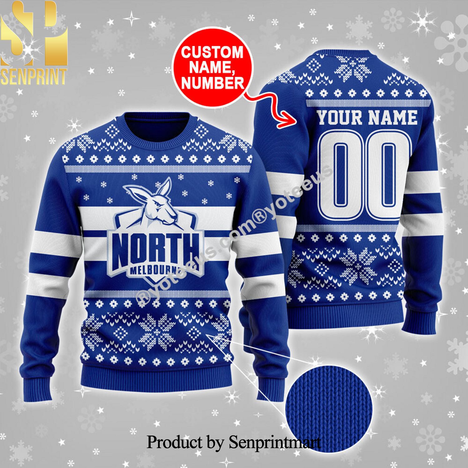 North Melbourne Ugly Christmas Sweater