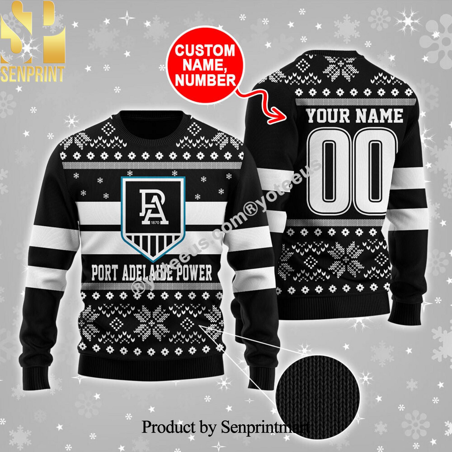 Port Adelaide Power Ugly Christmas Sweater