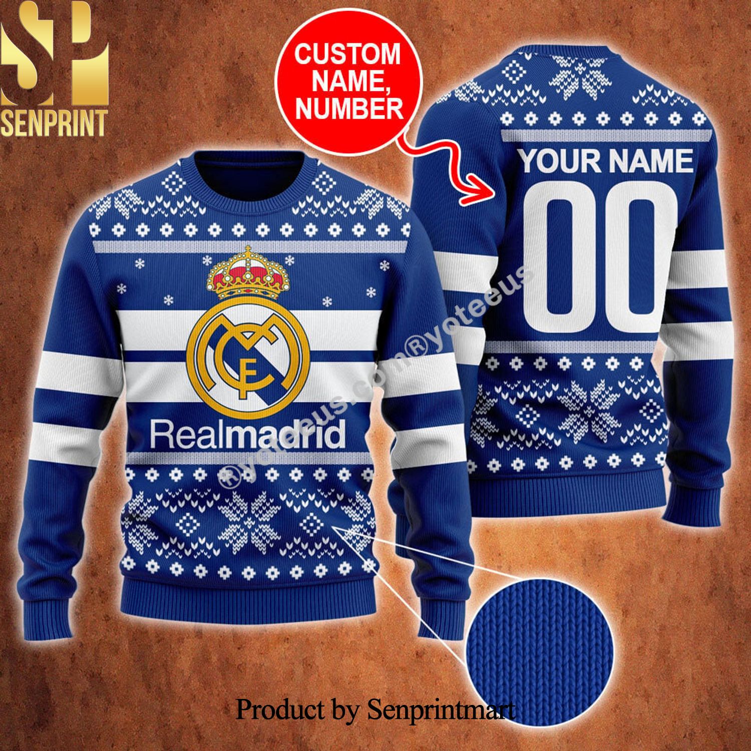 Real Madrid Ugly Christmas Sweater