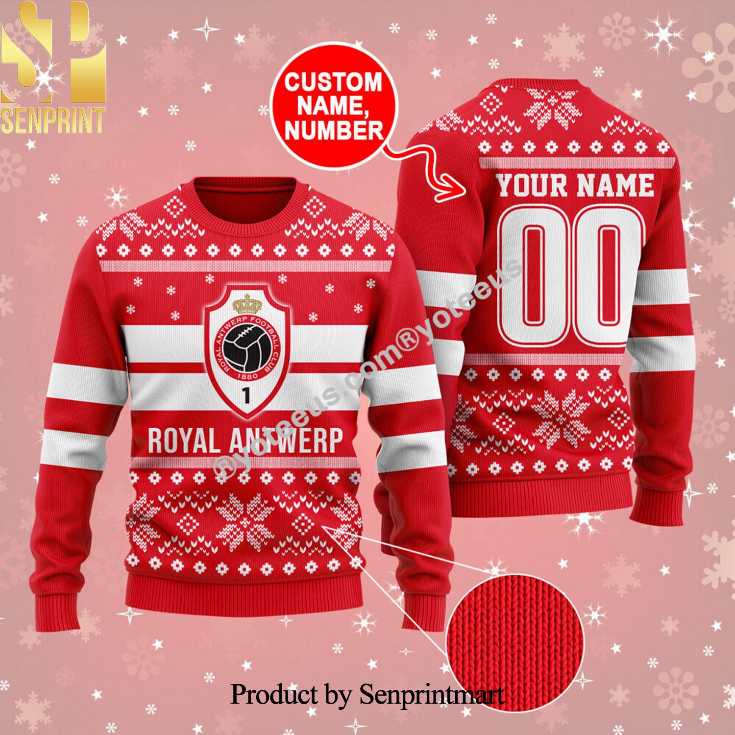 Royal Antwerp Ugly Xmas Wool Knitted Sweater