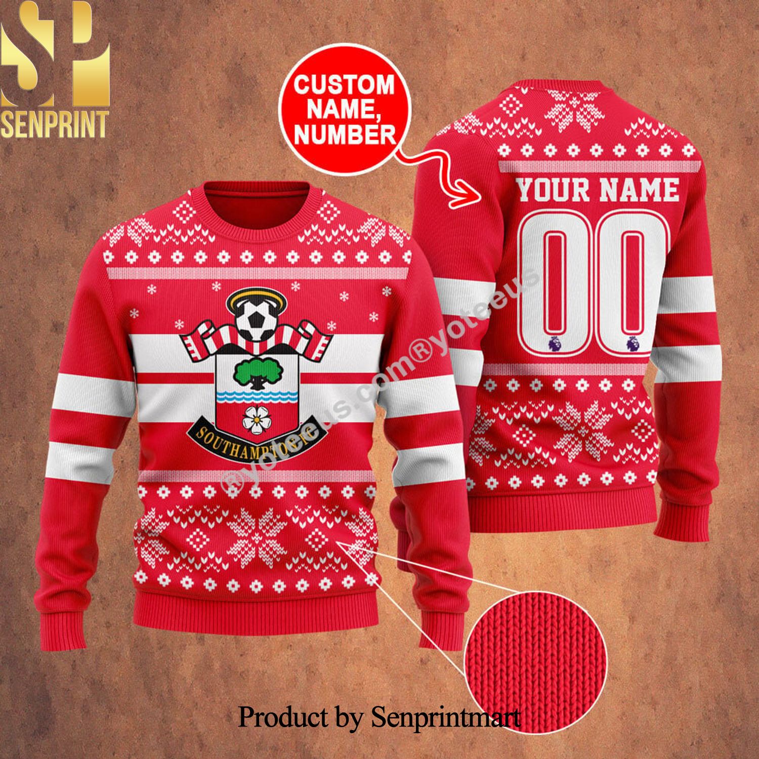 Southampton 3D Printed Ugly Christmas Sweater