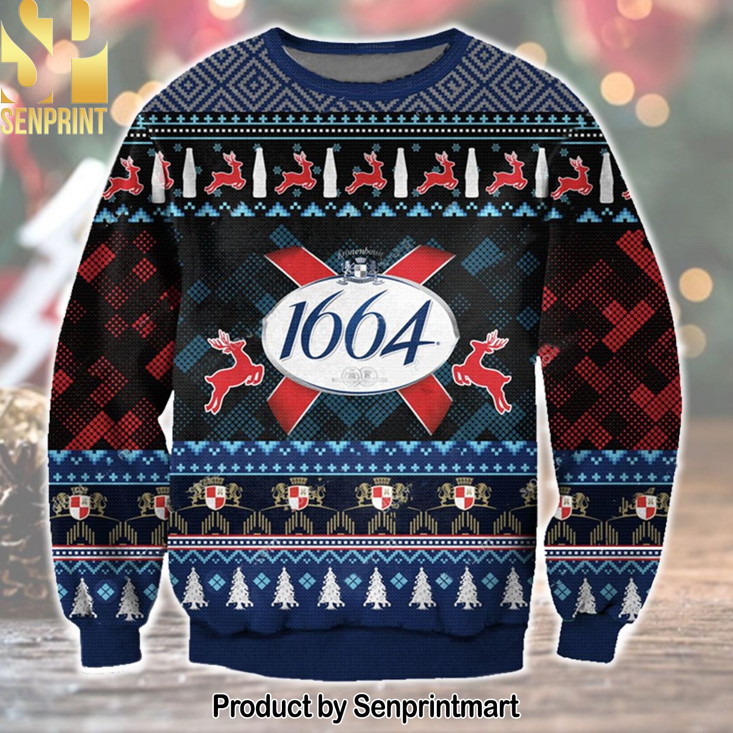 1664 For Christmas Gifts Christmas Ugly Wool Knitted Sweater