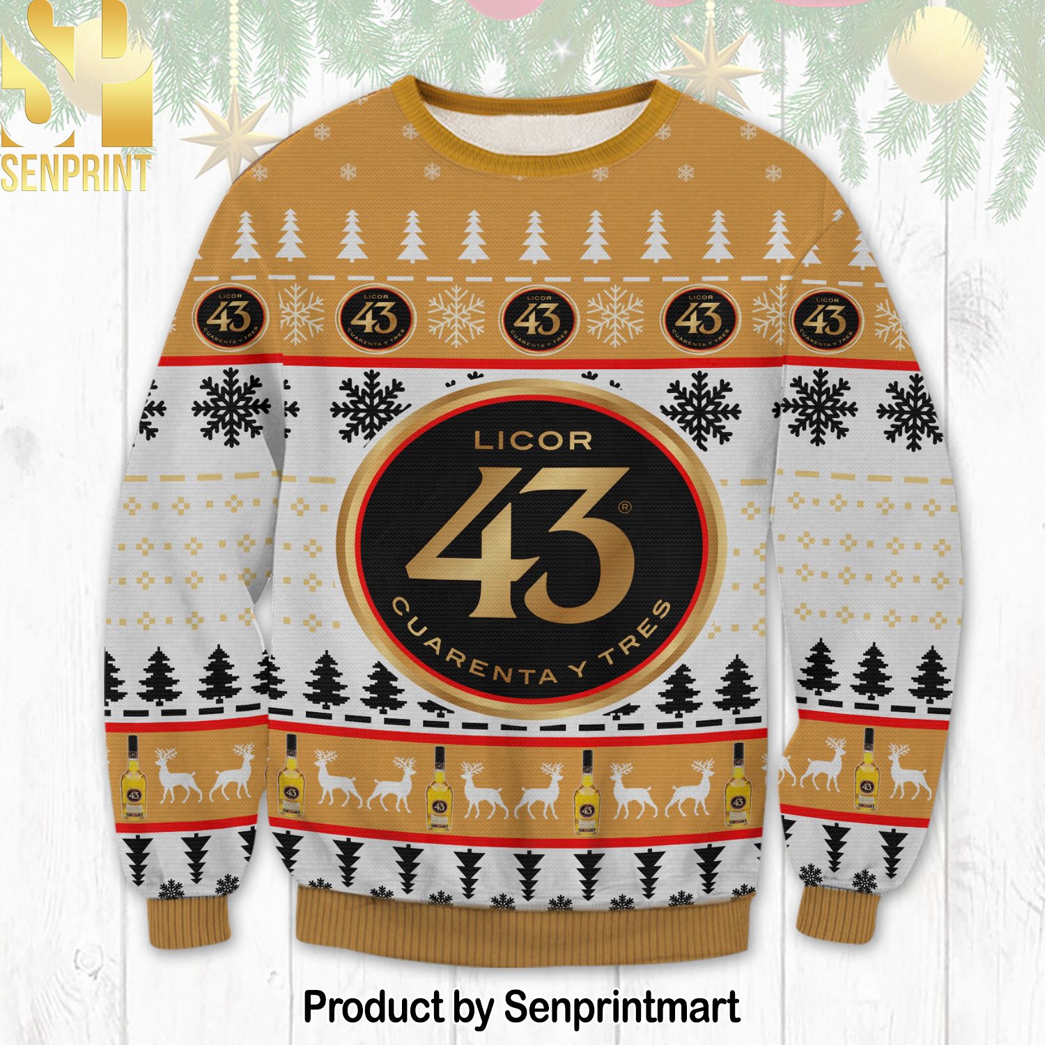 43. Mini Beer 3D Printed Ugly Christmas Sweater