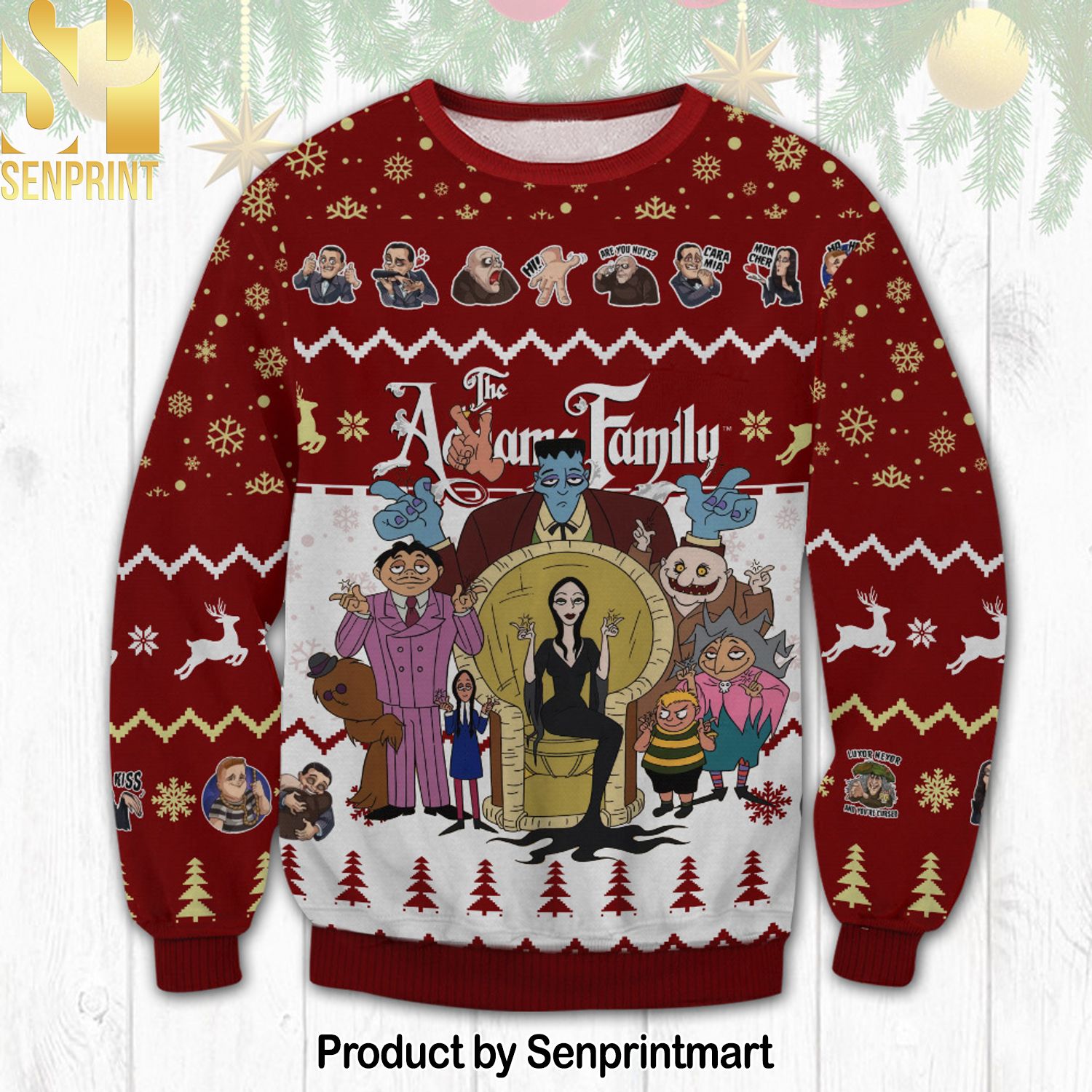 Addams Family For Christmas Gifts Ugly Christmas Sweater