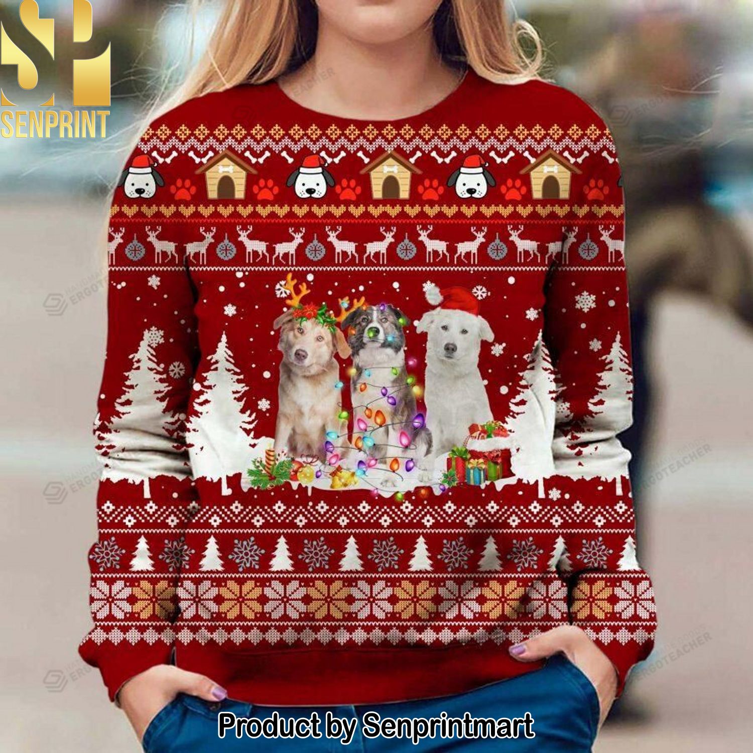 Aidi Premium Knitting Pattern Ugly Christmas Sweater