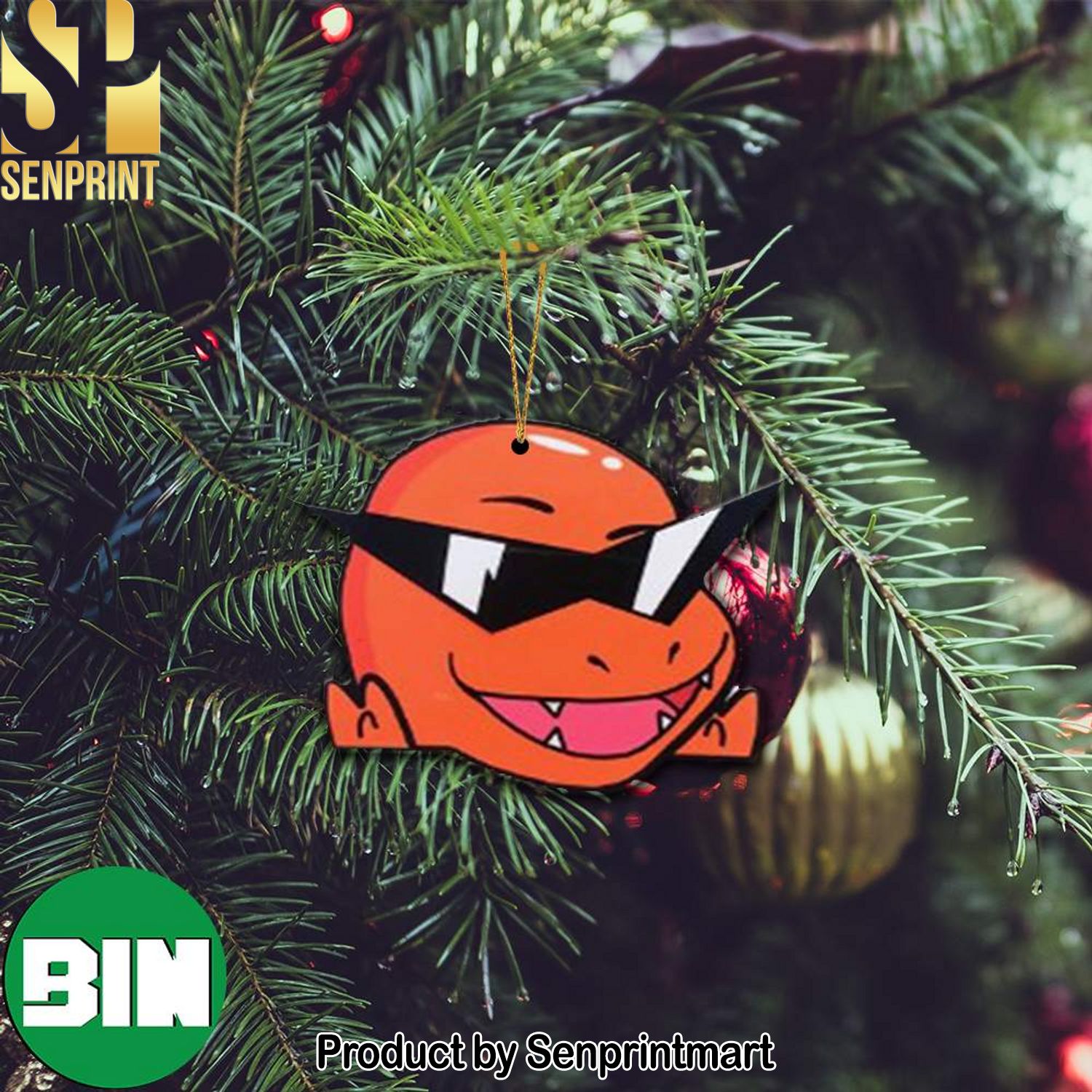 Christmas Gifts Charmander Cool Style Squad Pokemon Ornament