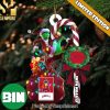 Christmas Gifts Los Angeles Clippers NBA Custom Name Grinch Candy Cane Ornament