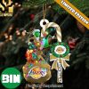 Christmas Gifts Memphis Grizzlies NBA Custom Name Grinch Candy Cane Ornament