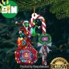 Christmas Gifts Minnesota Wild NHL Grinch Candy Cane Custom Name Ornament