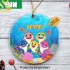 Christmas Gifts Personalized Family Baby Shark Custom Name Funny Ornament