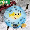 Christmas Gifts Personalized Family Baby Sharks Custom Name Ornament