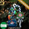 Christmas Gifts Toronto Maple Leafs NHL Grinch Candy Cane Custom Name Ornament