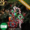 Christmas Gifts Utah Jazz NBA Custom Name Grinch Candy Cane Ornament