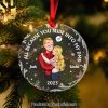 All Because Two People Swiped Right, Personalized Ornament, Christmas Gifts For Funny Couple