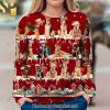 Airedale Terrier Xmas Decor Ugly Xmas Wool Knitted Sweater