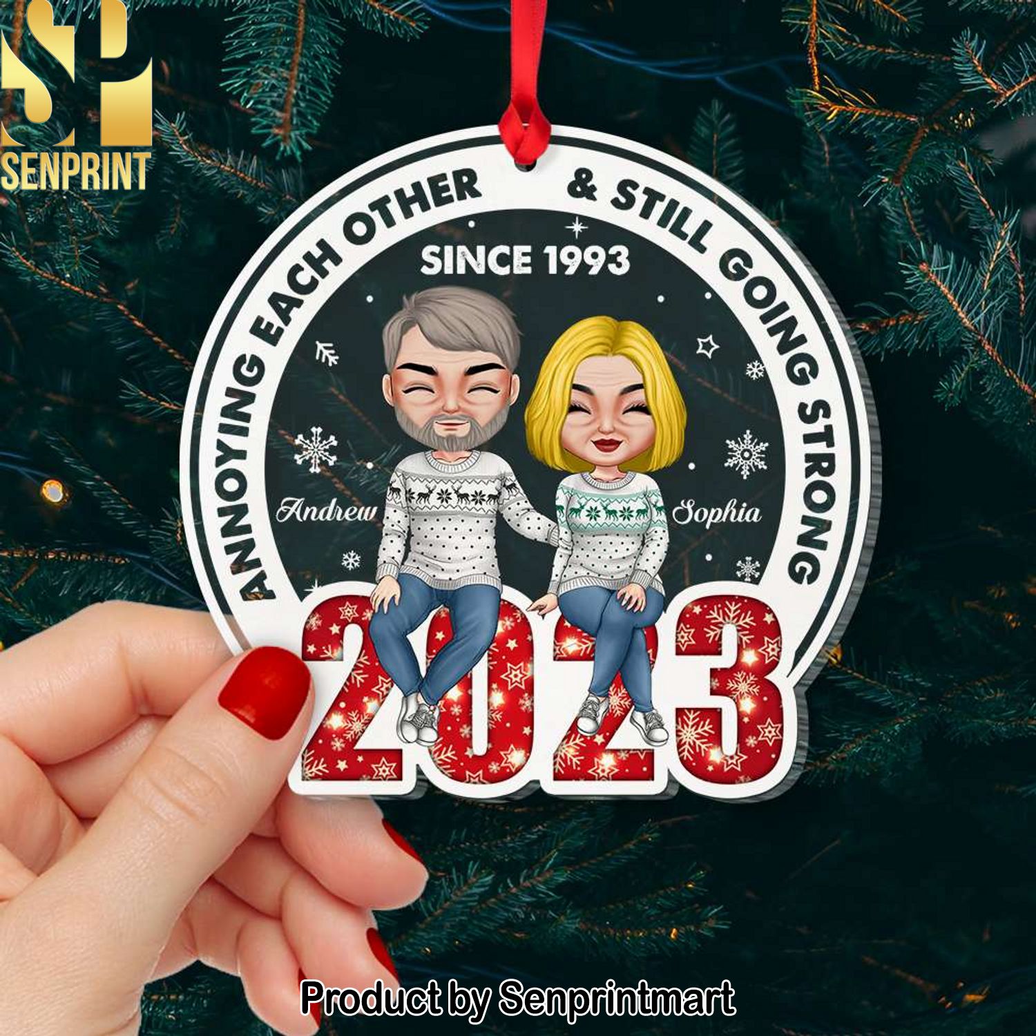 Annoying Each Other and Still Going Strong Personalized Ornament, Gifts For Couple