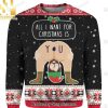 All Lit Up Noel Tree Ugly Christmas Wool Knitted Sweater