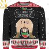 All I Want For Christmas Is Raccoons Ugly Christmas Wool Knitted Sweater