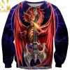 All Over Print Viserion Dragon Knitting Pattern Ugly Christmas Holiday Sweater