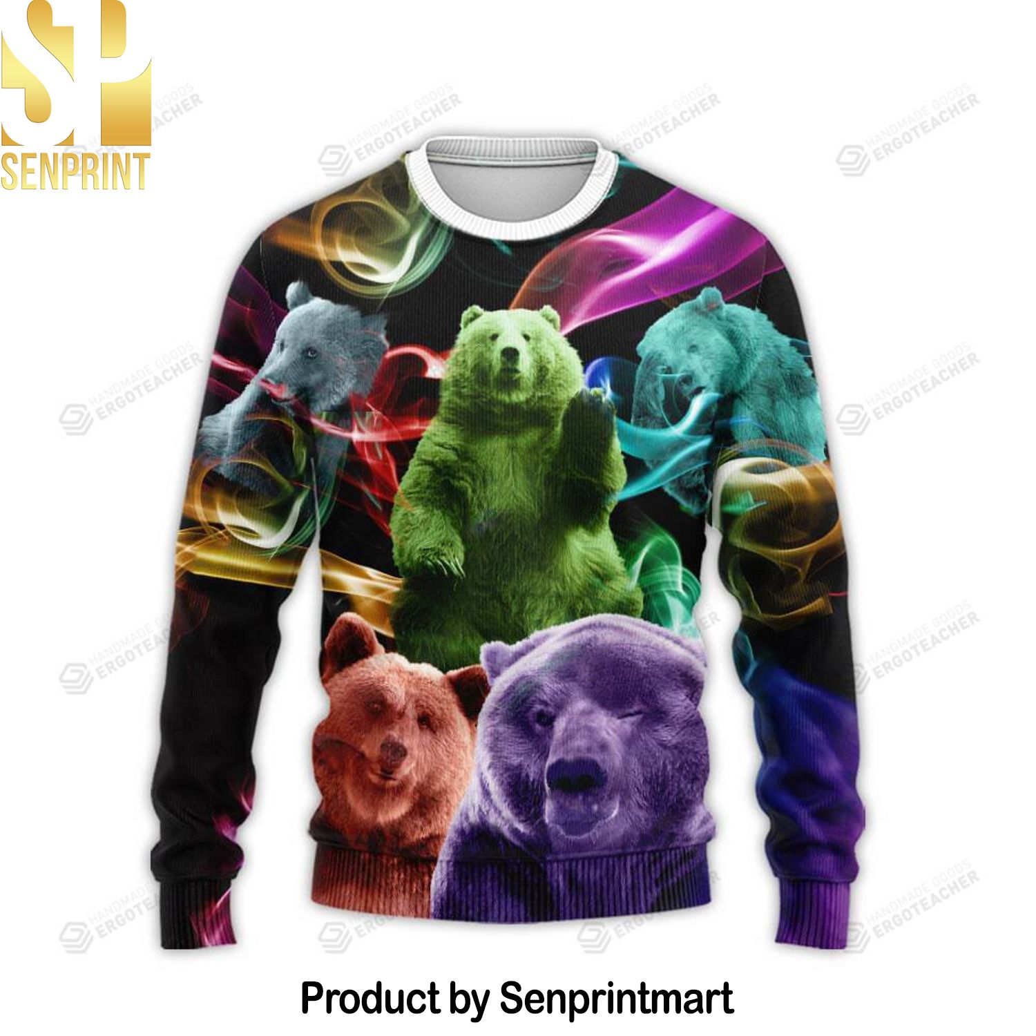 Amazing Bear Ugly Christmas Holiday Sweater