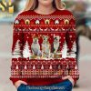 American Bulldog Snow Christmas Ugly Wool Knitted Sweater