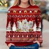 American Eskimo Dog For Christmas Gifts 3D Printed Ugly Christmas Sweater