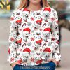 American Flag Farmers Chickens Christmas Ugly Wool Knitted Sweater