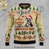 American Rottweiler For Christmas Gifts Ugly Xmas Wool Knitted Sweater