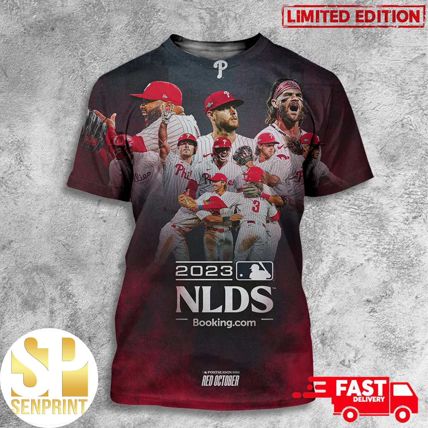 Philadelphia Phillies 2023 Postseason MLB Red October NLDS THe Fightins Are Moving On Shirt and Hoodie