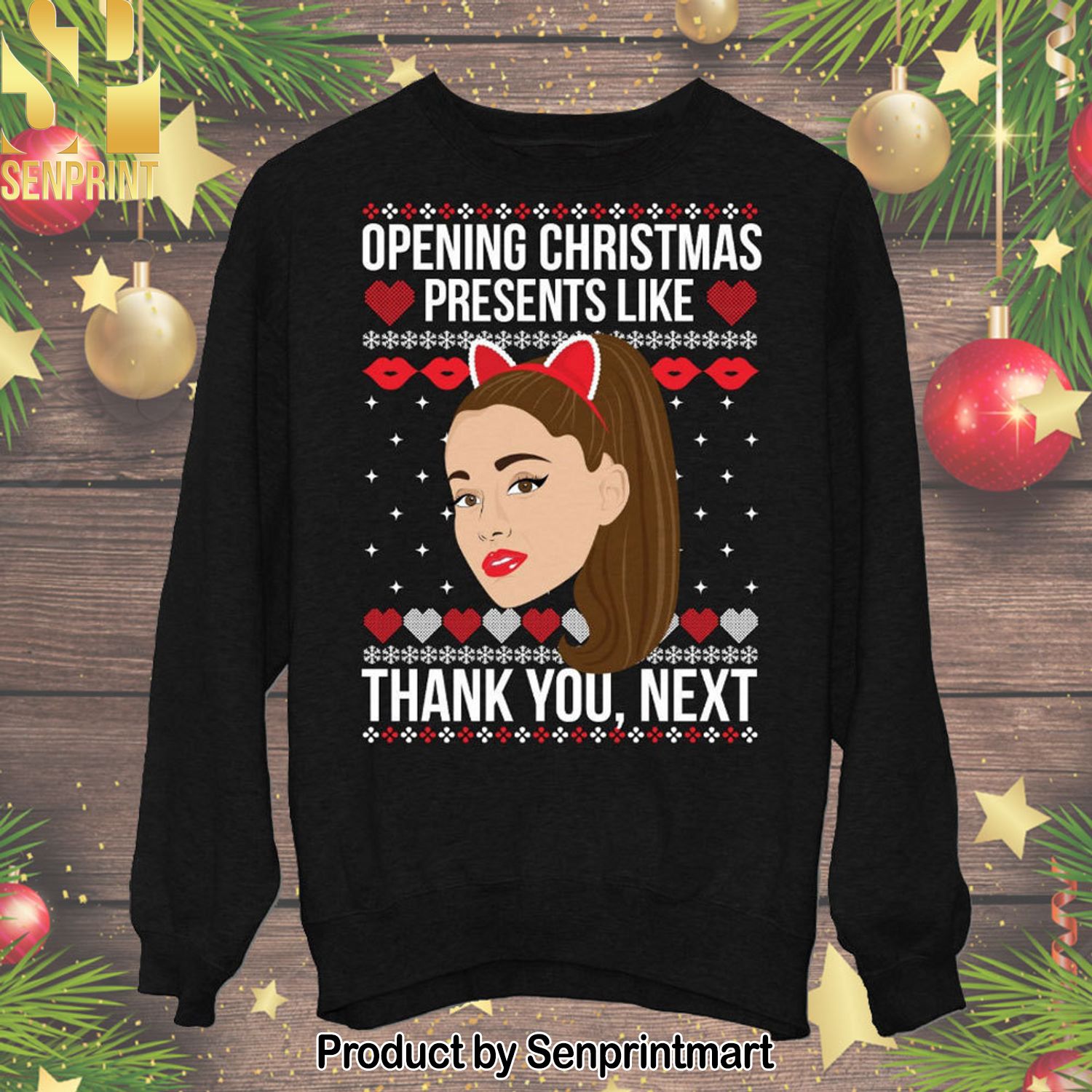 Ariana Grande Ugly Christmas Holiday Sweater
