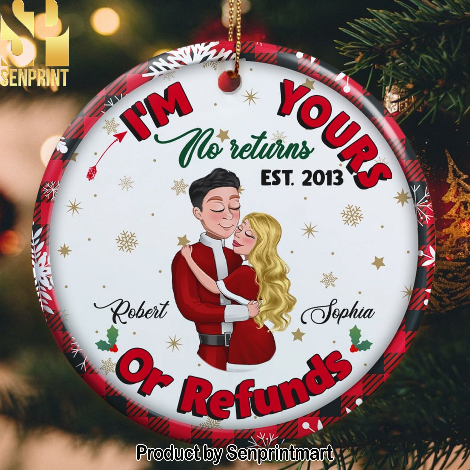 Couple, I’m Your No Returns, Personalized Ornament, Christmas Gifts For Couple