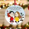 Couple, To My Lover, Personalized Acrylic Ornament, Christmas Gifts For Couple