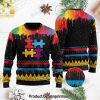 Autism Dog Ugly Christmas Wool Knitted Sweater