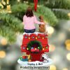 Dog Friends On Car Personalized Ornament Gift For Christmas