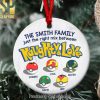 Family Makes The World A Happy Place Personalized Wood Ornament Gift For Family Christmas Gift