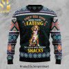 Beagle Snow Knitting Pattern Ugly Christmas Sweater